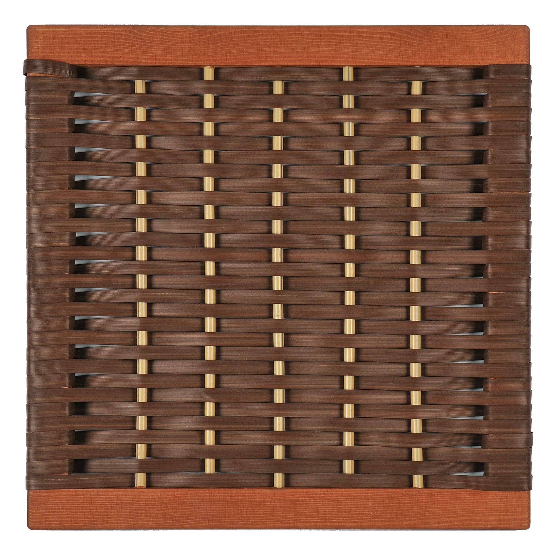 Muster Geflecht PE braun-beige