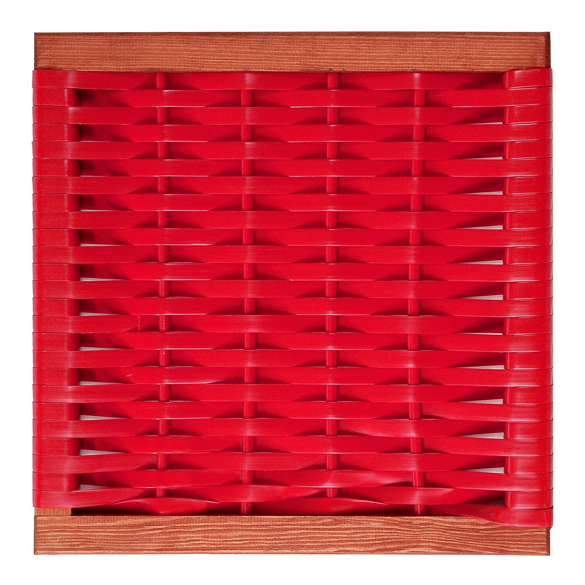 Muster Geflecht PVC rot