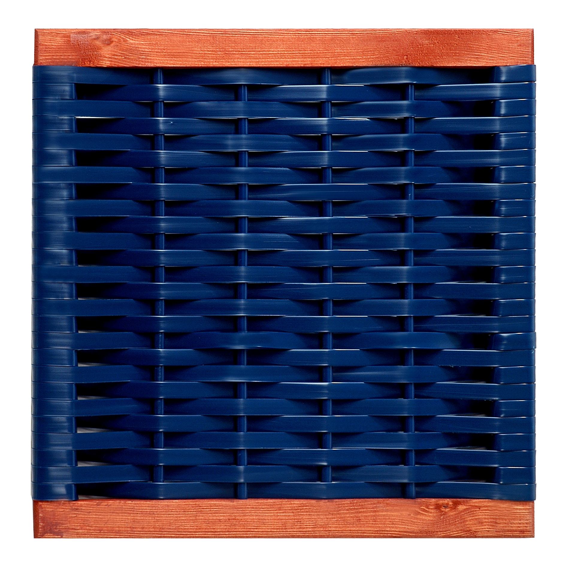 Muster Geflecht PVC kobaltblau