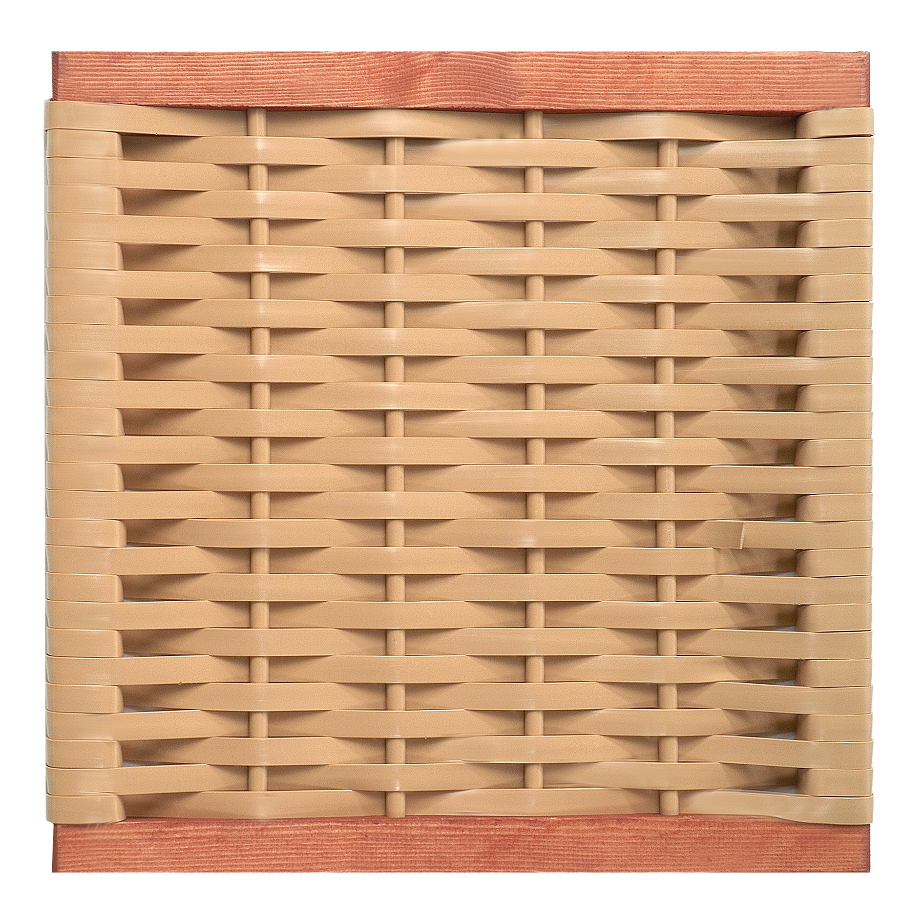 Muster Geflecht PVC beige