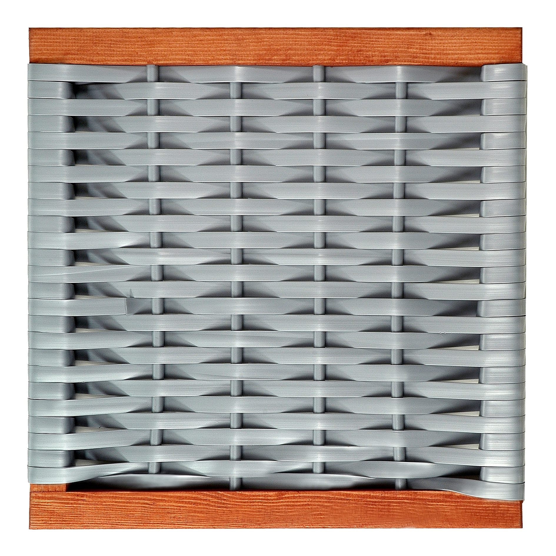 Muster Geflecht PVC silber