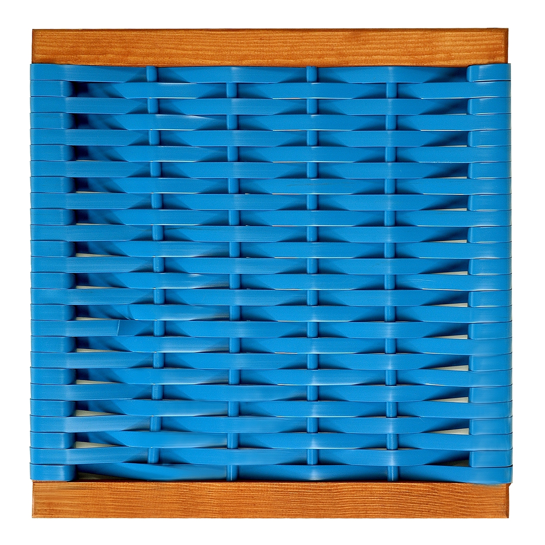 Muster Geflecht PVC dunkelblau