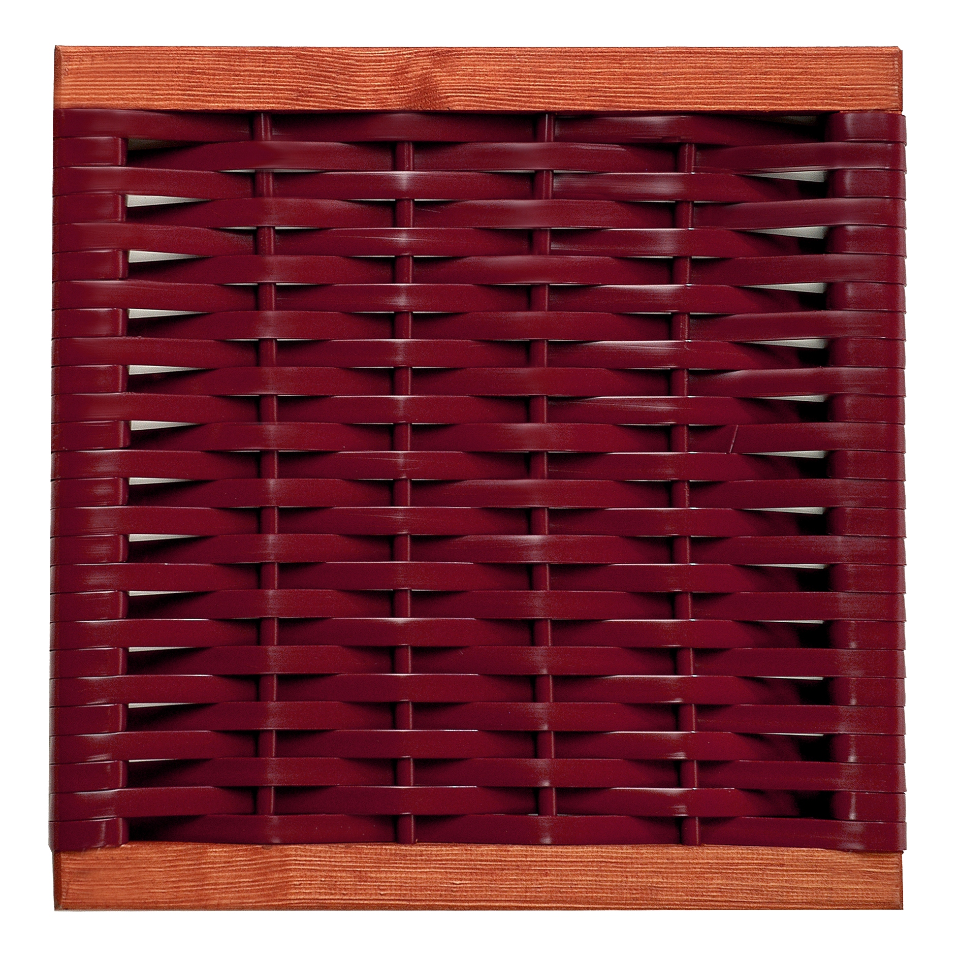 Muster Geflecht PVC bordeaux